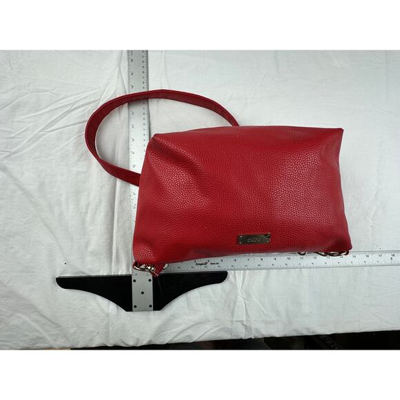 BCBG Cherry Red Vegan Faux Leather - Picture 5 of 13
